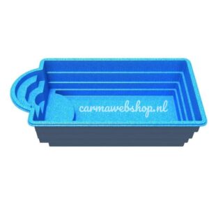 Polyester Zwembad Bali Romeinse trap 565x280x150