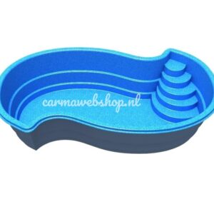 Polyester zwembad Jamaica Niervormig 620x330x150