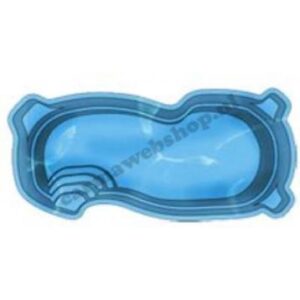 Polyester Zwembad Lissabon Vrije vorm 740x350x120/160