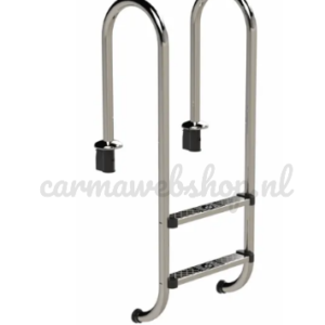 Beneden deel RVS 316 Electropolished zwembadtrap 2 treden
